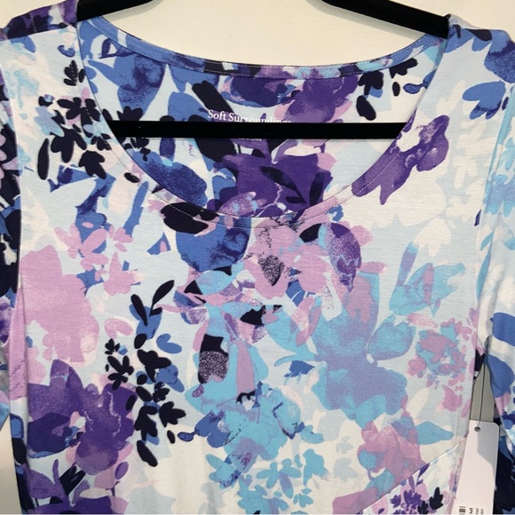 Soft Surroundings Dress Womens XS Vivienne Garden Blue Maxi Feminine Boho NWT - Picture 8 of 14